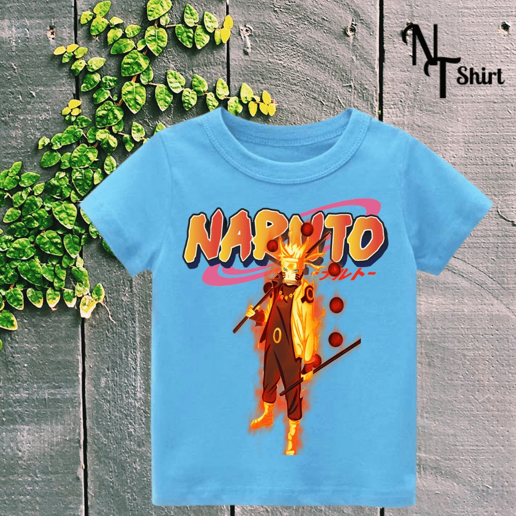 Áo thun bé trai và bé gái, Áo phông trẻ em in hình Uchiha itachi, Naruto, Kakashi, Áo cotton xịn mặc mát thoải mái 10