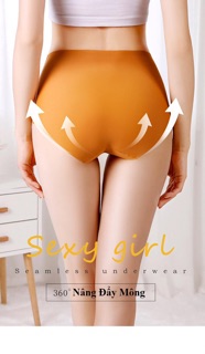 Quần Lót Đúc Nữ Cạp Cao Su Lụa Ép Cao Cấp Sexy   B414