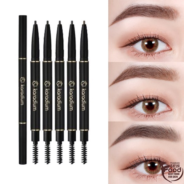 [G03] Chì Kẻ Mày Nét Mảnh, Lâu Trôi Karadium Auto Eyebrow Pencil 0.18g S004