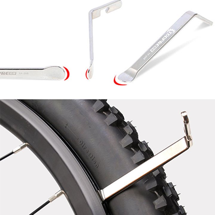 Bộ 3 dụng cụ nạy vỏ xe đạp, cây bẩy lốp xe bằng thép Toopre