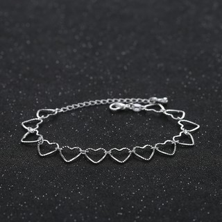 Lắc tay trái tim bạc - TS-0097