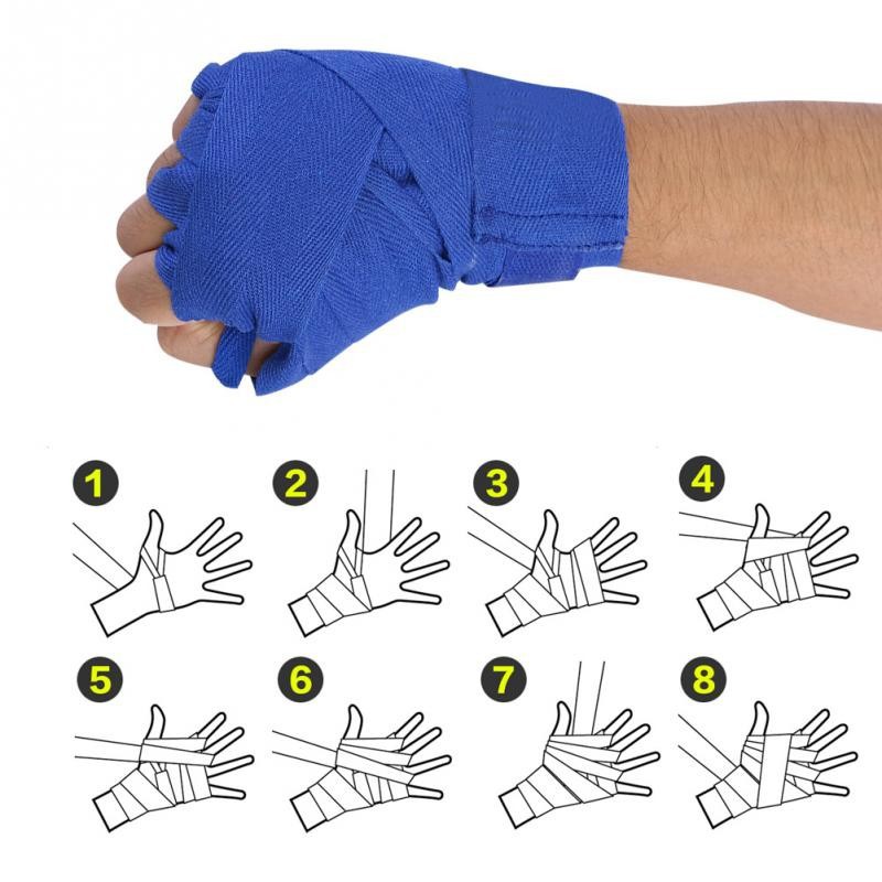 Bộ 2 dải băng cotton quấn tay khi tập quyền anh (3 màu)