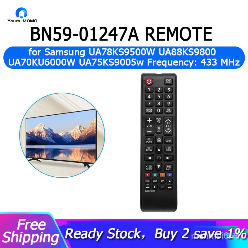 Remote điều khiển BN5901247A 433MHz 1 kênh cho TV LCD LED Samsung UA78KS9500W/88KS9800/70KU6000W/75KS9005w