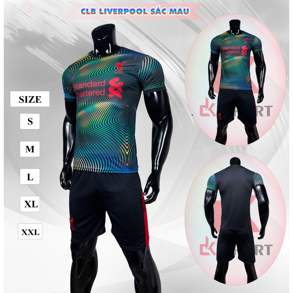 Bộ Quần Áo Bóng Đá Liverpool Lữ Đoàn Đỏ 2023 Quần Xẻ Tà - Thun Cao Cấp  - Có in Tên Số