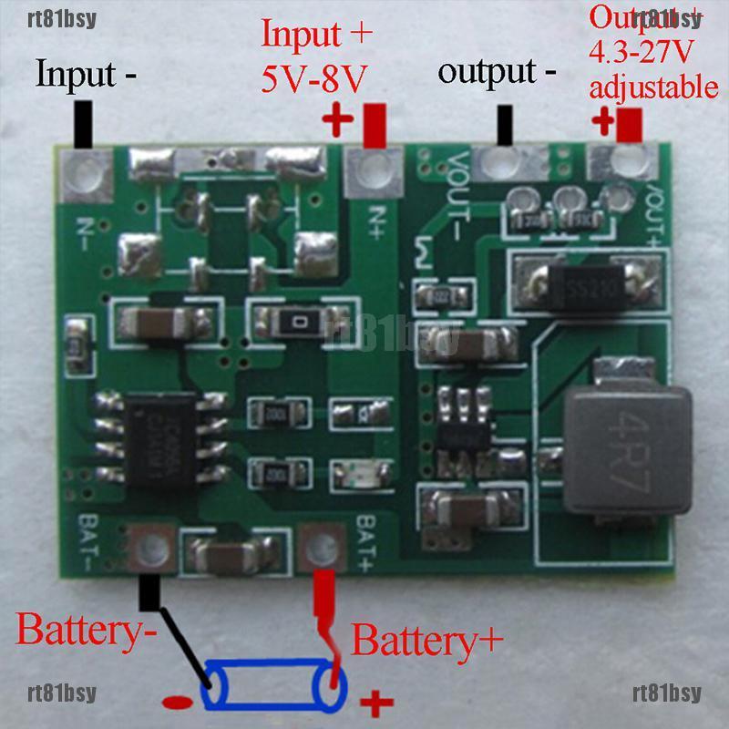 Bộ Sạc Pin Lithium Lipo 18650 3.7v 4.2v To 5v 9v 12v 24v