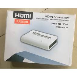 Bộ chuyển VGA sang HDMI 1080P FJGEAR VH001 - Hãng FJGEAR phân phối