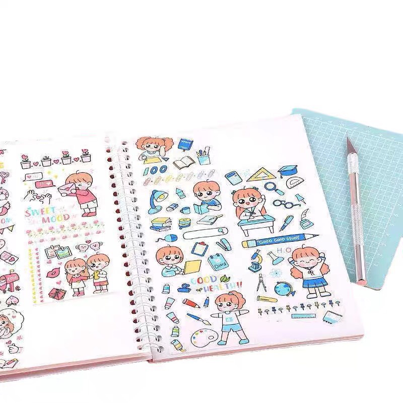 Sổ chiết và lưu trữ sticker, washi size A5, có lò xo/ Sổ bảo quản hình dán washi tape │Xem thêm ở phần Mô tả sản phẩm│