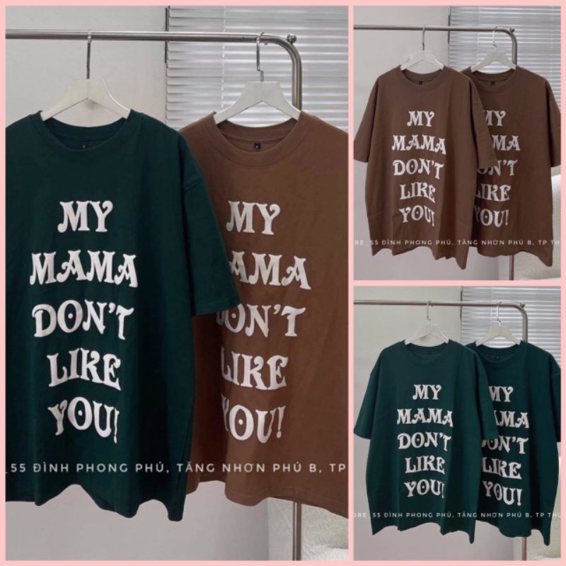 Áo thun tay lỡ nam nữ unisex form rộng My MAMA ullzang vải cotton mịn giá rẻ mặc đơn đôi nhóm