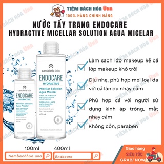 Nước Tẩy Trang Endocare Hydractive Micellar Solution Agua Micelar 400ml, 250ml, 100ml