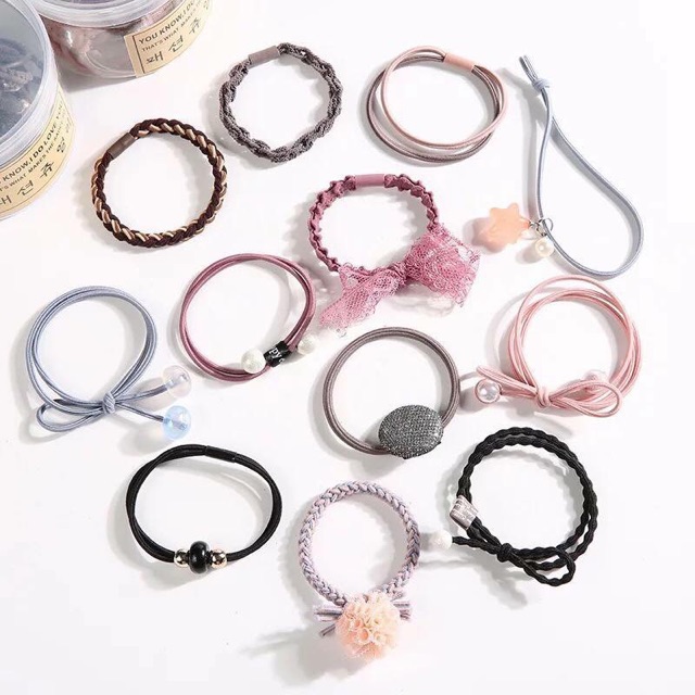 Combo Set buộc tóc 12 món