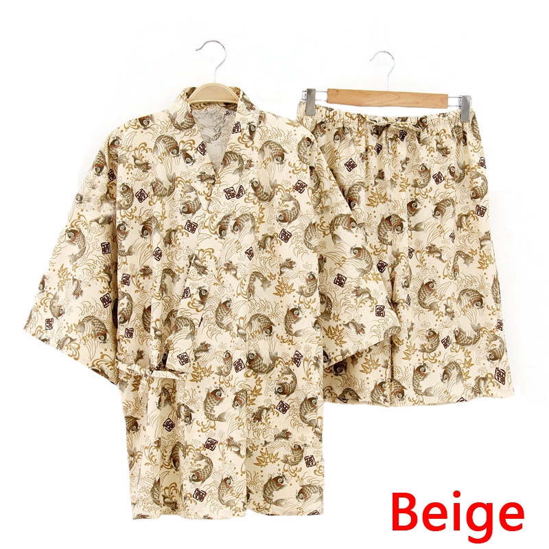 INCERUN Bộ Kimono in hoa thời trang mùa hè cho nam | BigBuy360 - bigbuy360.vn