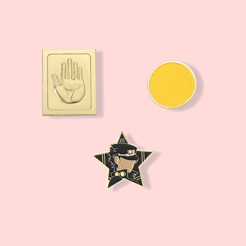 Ghim Cài Áo Bằng Hợp Kim Họa Tiết Hoạt Hình JOJO's Bizarre Adventure