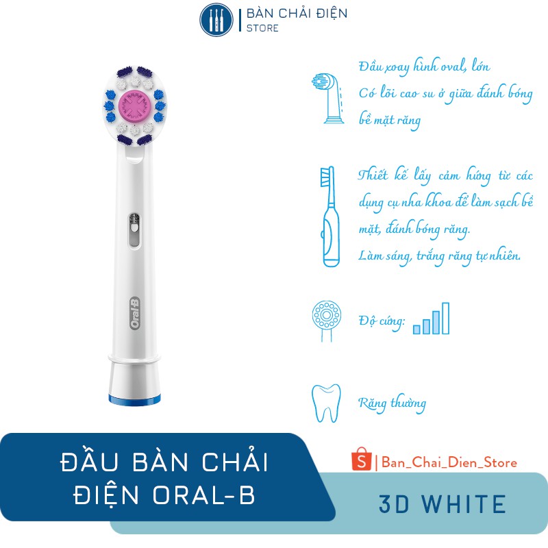 Đầu Bàn Chải Điện Oral-B 3D White