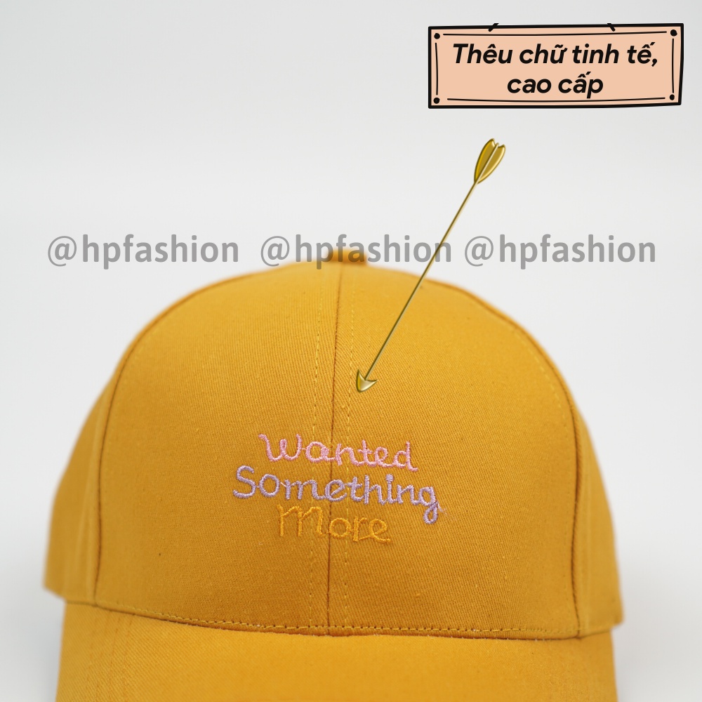 Mũ lưỡi trai ❤️ Nón kết thêu hình chữ Wanted chất kaki cao cấp form unisex nam nữ N49 - Happy Style