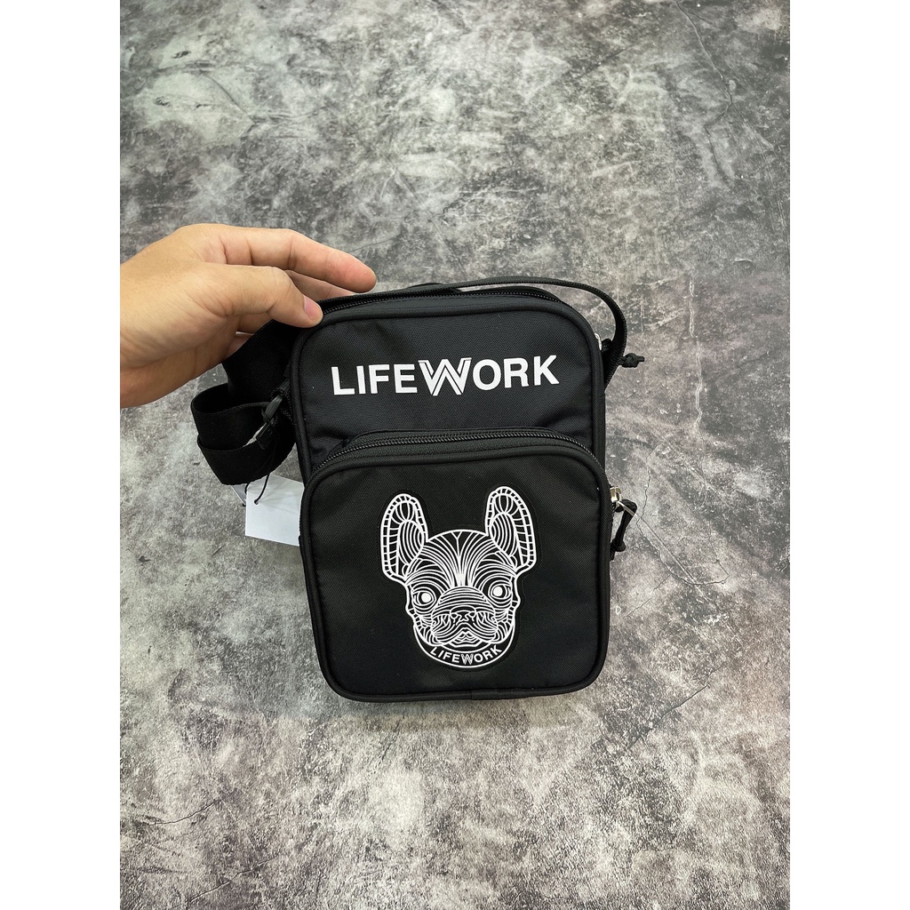 Túi Đeo Chéo B361 LIFEWORK LOGO MINI BAG BLACK