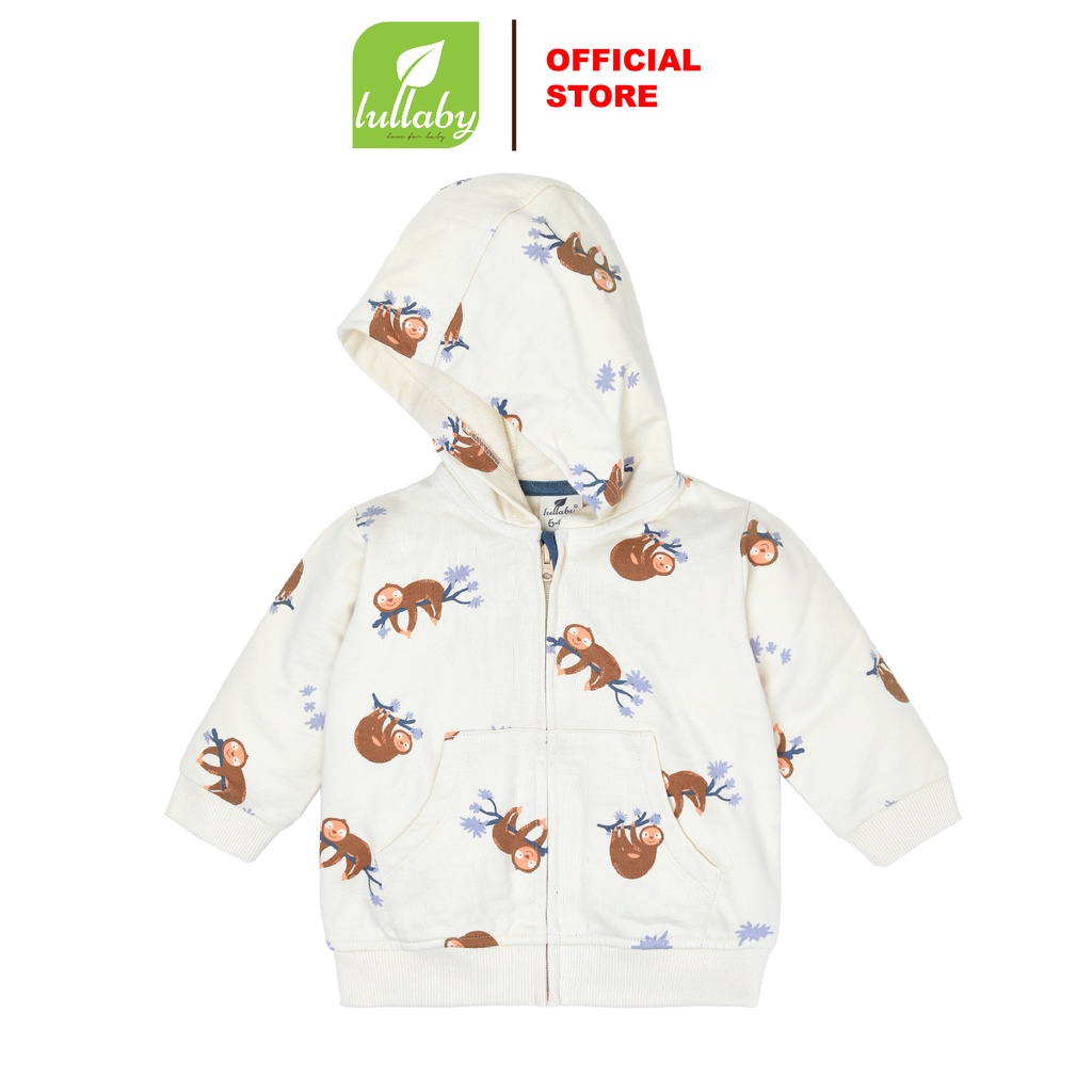 LULLABY - Áo khoác kéo khóa, có mũ French Terry/Nỉ da cá NH710P - New Arrival AW 2021