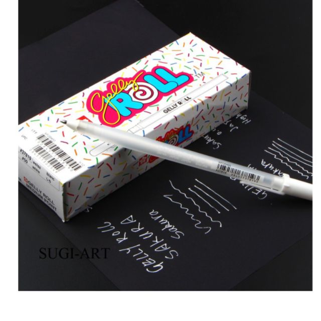 Bút gel trắng Sakura Gelly Roll 0.5 0.8 1.0