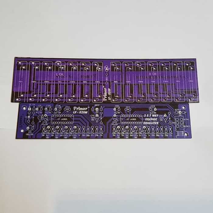 Bảng Mạch Điều Chỉnh Âm Thanh Lf-020 2x7way La 3607 12v Pcb