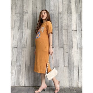 Đầm thun Bầu form suông gọn dáng