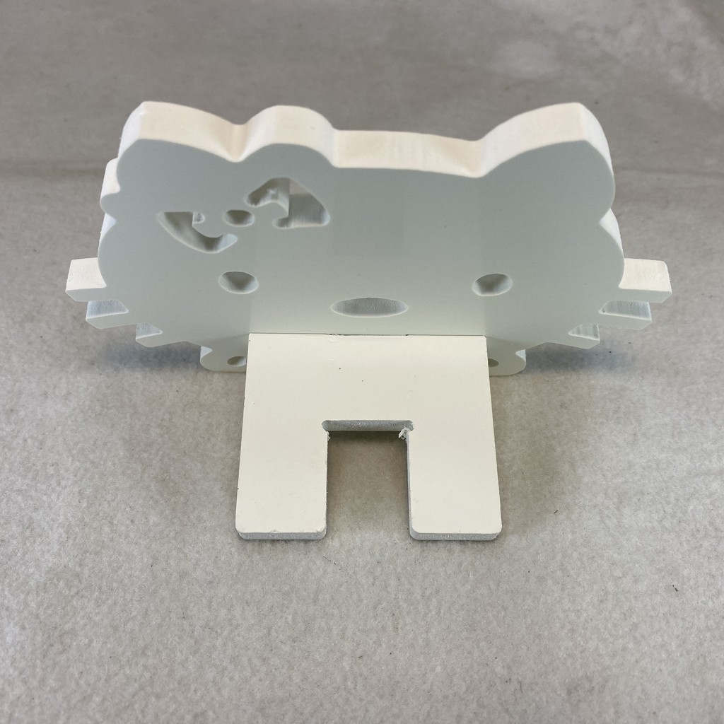 Kệ để điện thoại bằng gỗ CNC cao cấp hình mèo Kitty,hàng chuẩn Phuzinshop