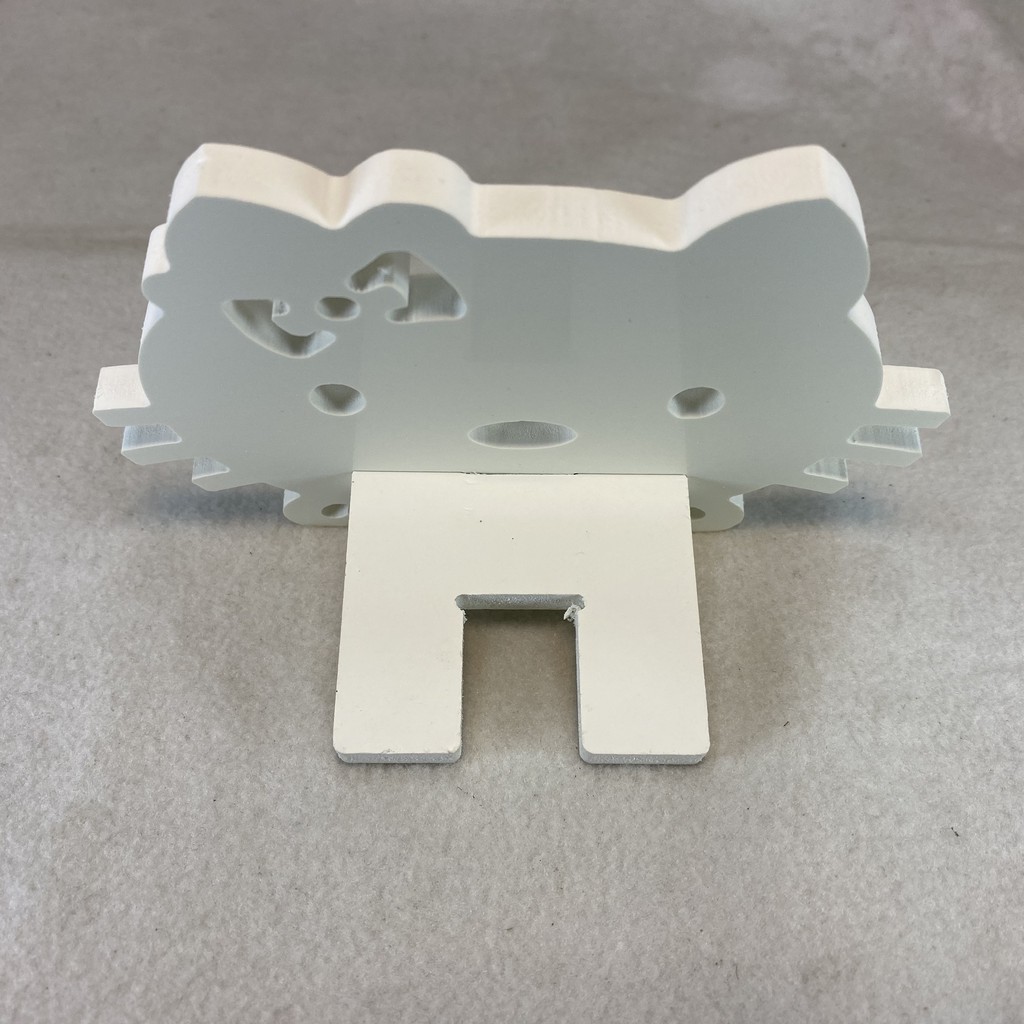 Kệ để điện thoại bằng gỗ CNC cao cấp hình mèo Kitty mới