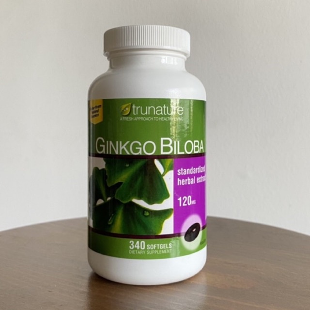Bổ não Ginkgo biloba Trunature 340 viên 120mg cải thiện rối loạn tiền đình order Costco US