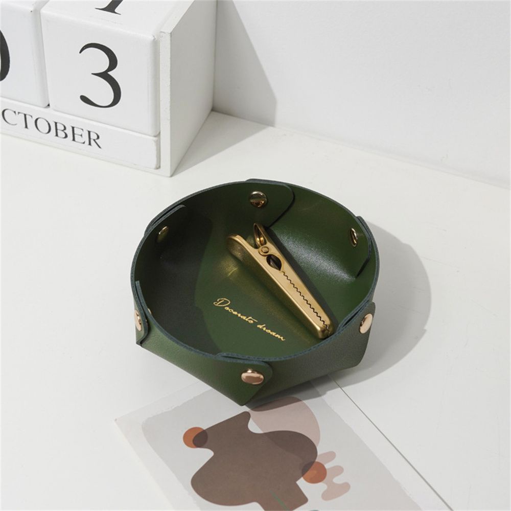 Hộp Da PU Đựng Chìa Khóa/Trang Sức Để Bàn Nhiều Màu Sắc Phong Cách Bắc Âu