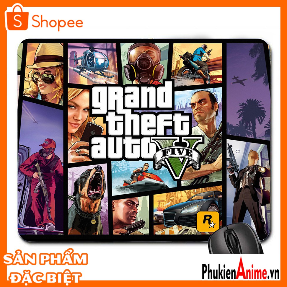 Shop Anime HCM - Lót chuột 20x24 Game Grand Theft Auto V