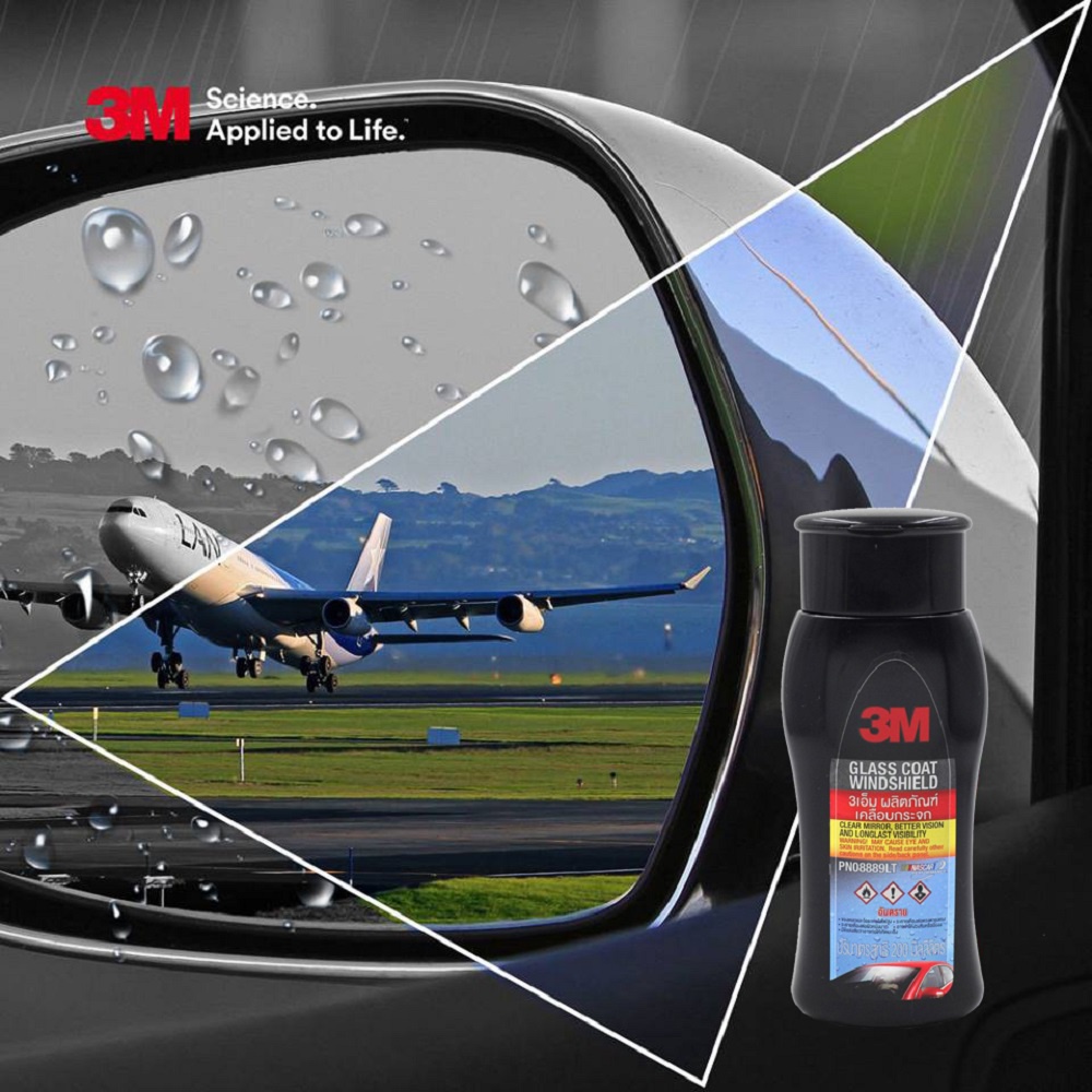 3M 08889LT Dung dịch chống bám nước kính xe Chính Hãng Cao Cấp đi mưa an toàn giá sale sập sàn