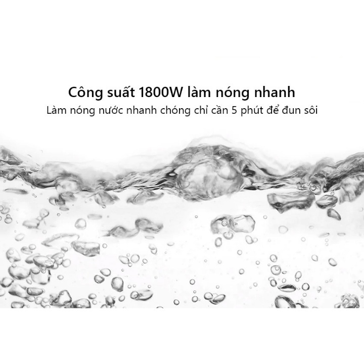 Ấm Nước Siêu Tốc Xiaomi MIJIA 1A - Kết Nối Đồng Bộ Với Điện Thoại - An Toàn Mọi Gia Đình [Bảo Hành 12 Tháng ]