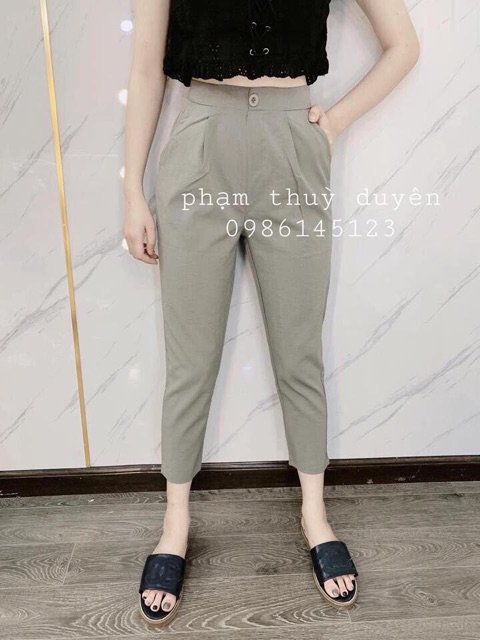 Quần baggy nữ đũi xước cao cấp | BigBuy360 - bigbuy360.vn