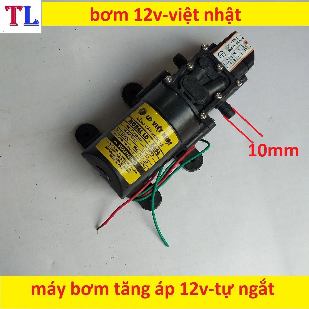 bơm phun sương 12v - bơm tăng áp