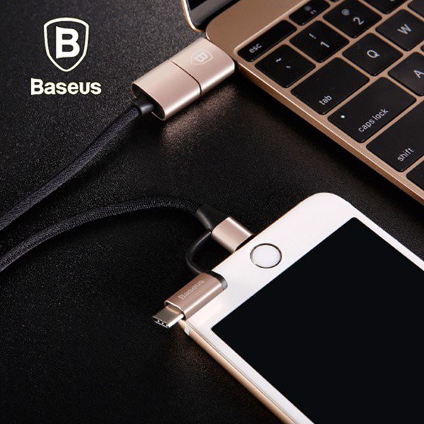 Dây cáp sạc và đồng bộ đa năng 5 in 1 Type-C - Lightning - Micro USB - Type-C OTG Baseus Multifunctional - Chính hãng