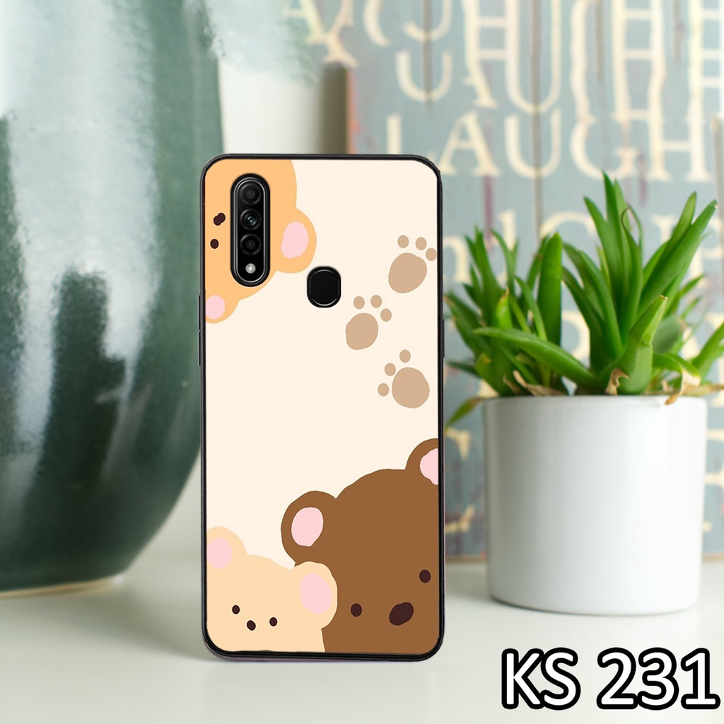 [FreeShip ExTra] Ốp lưng Oppo A8-2020/Oppo A31-2020/Oppo A91-2020 in hình gấu dễ thương