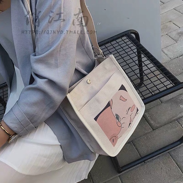 Túi tote đeo chéo size nhỏ ulzzang (có sẵn)