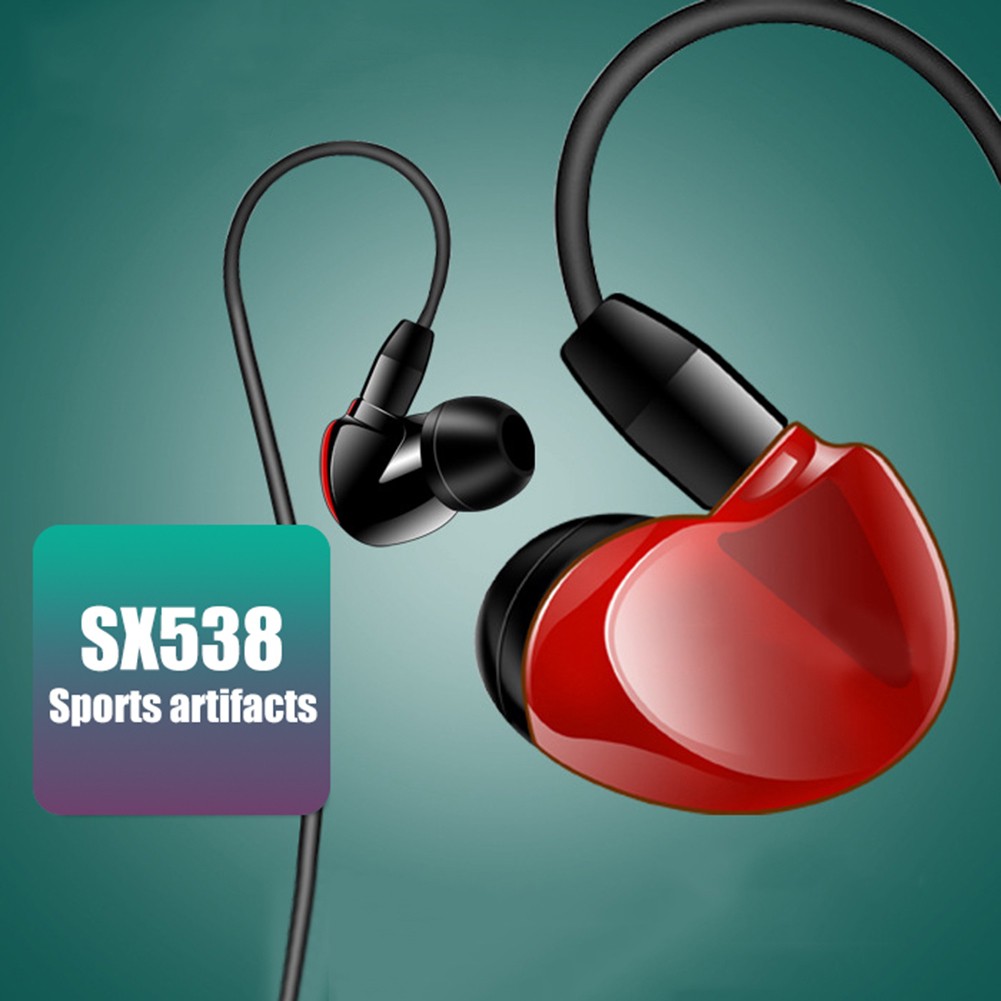 Tai Nghe Nhét Tai Sx538 Âm Thanh Siêu Trầm Cổng 3.5mm Có Micro