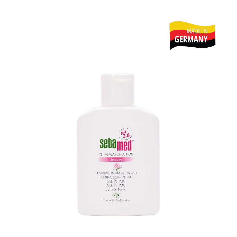 Combo 2 chai Dung dịch vệ sinh phụ nữ chuẩn cân bằng pH vùng kín Feminine Intimate Wash Sebamed pH3.8 200ml/chai