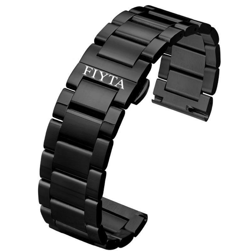 FIYTA Watch Band Steel Band Original Photographer/Clover Series Men's and Women's Solid Stainless Steel 20mm Watch Chain