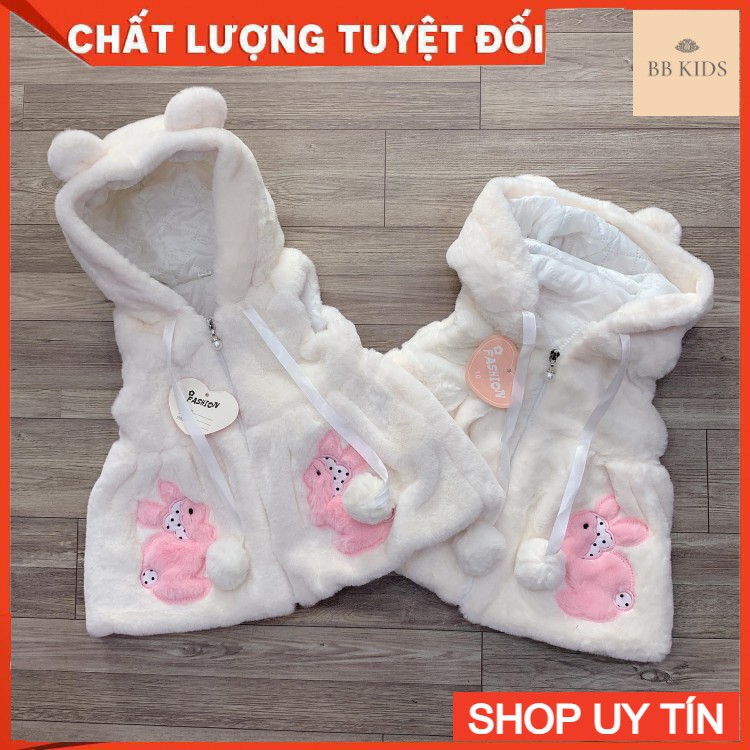 BBKIDS❌Size 12-20kg⚜️Áo khoác lông thỏ siêu dễ thương cho bé gái⚜️HÀNG QUẢNG CHÂU⚜️