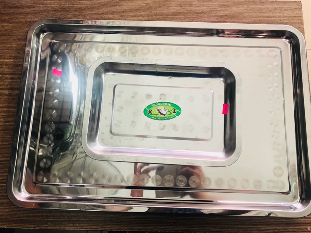 Mâm inox hinh chu nhat