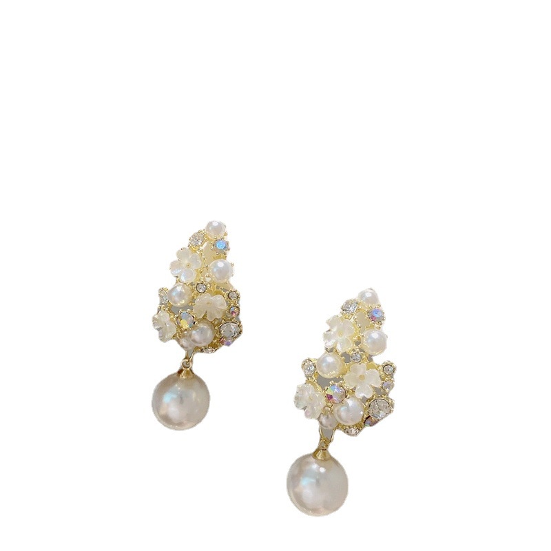 Bông Tai Bạc S925 Hình Hoa Phong Cách Hoàng Gia Pháp Thời Trang Mới Cho Nữ