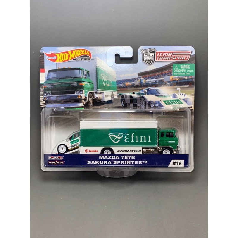 Hot Wheels - Transport Mazda 787B Sakura Sprinter - Xe mô hình tỉ lệ 1/64