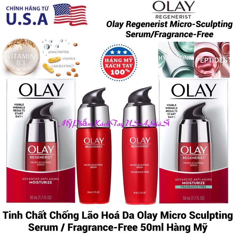 Serum Dưỡng Da Chống Lão Hoá Olay Regenerist Micro Sculpting Serum 50ml