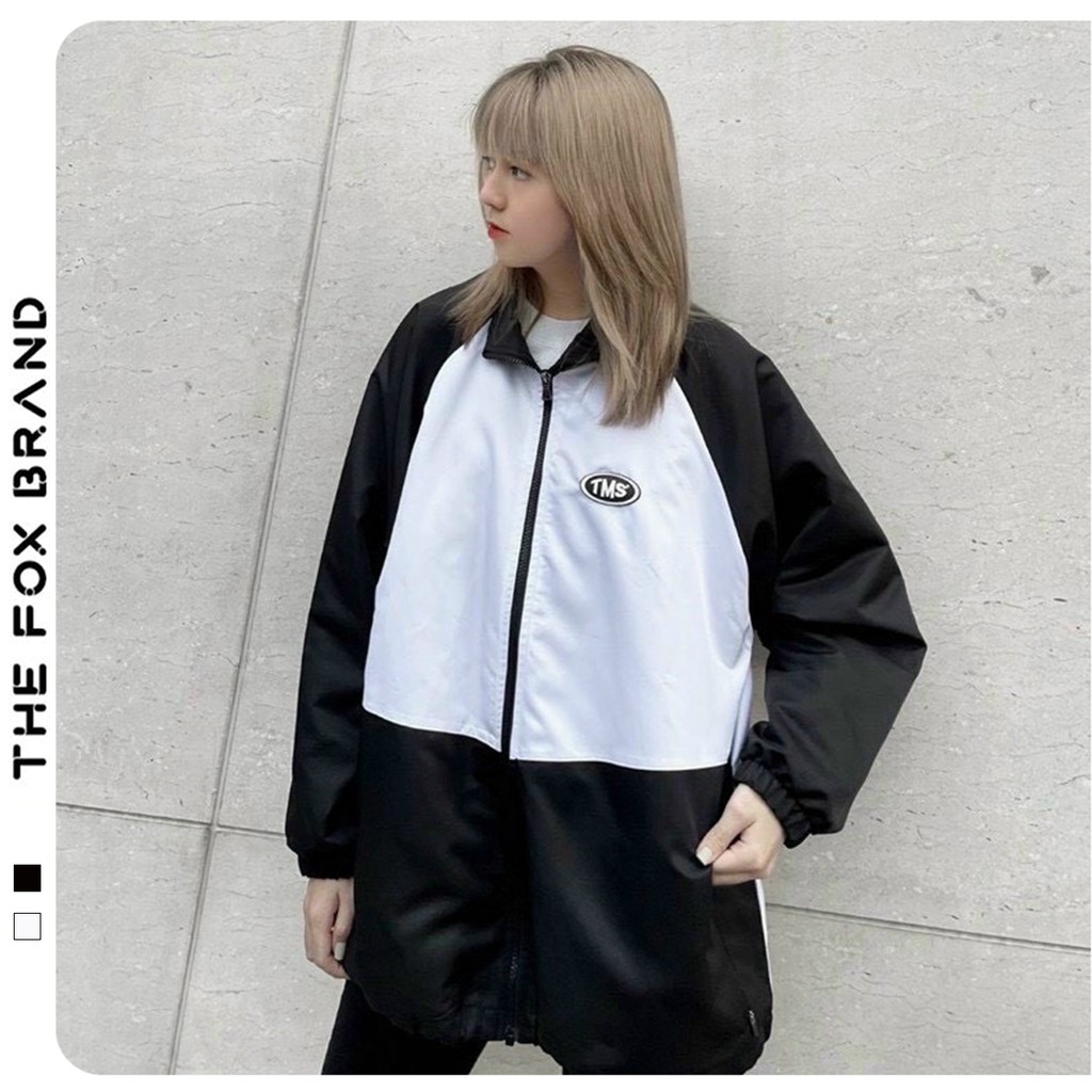 Áo khoác dù áo khoác gió bomber jacket unisex form rộng phong cách ullzang in hình midside the fox