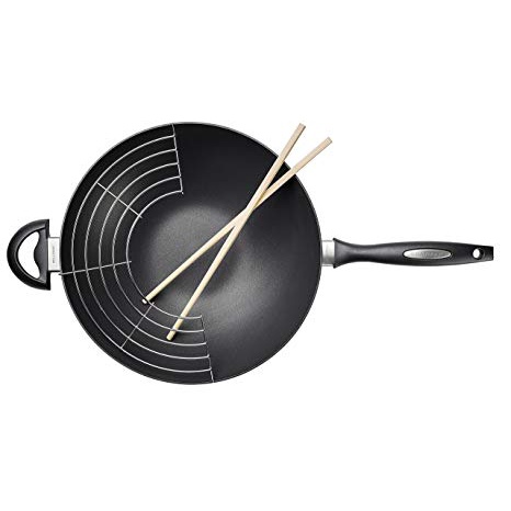 Chảo xào chống dính từ Scanpan IQ 32cm (kèm đũa) 64303200, bảo hành chống dính 3 năm