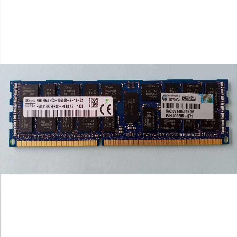 Ram Server DDR3 (PC3) 8GB ECC REG bus 1333 /10600R, NEW bảo hành 3 năm