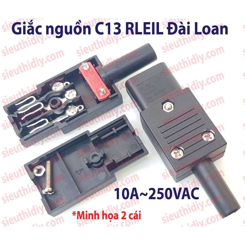 Phích cắm C13-C14 trong điện dân dụng, chân Đồng