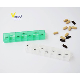 Hộp đựng thuốc 7 ngăn bé có móc treo