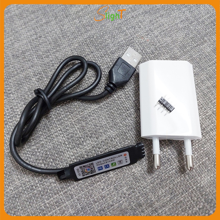 Dây Kết Nối App LED Dây RGB Chỉnh Màu Qua Điện Thoại Nguồn USB 5v(Không Bao Gồm Dây Led, Remote)