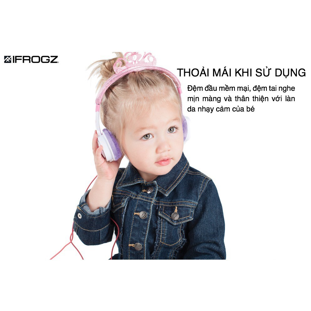 Tai nghe iFrogz Headphone-Little Rockerz Costume có dây dành cho trẻ em - hàng chính hãng